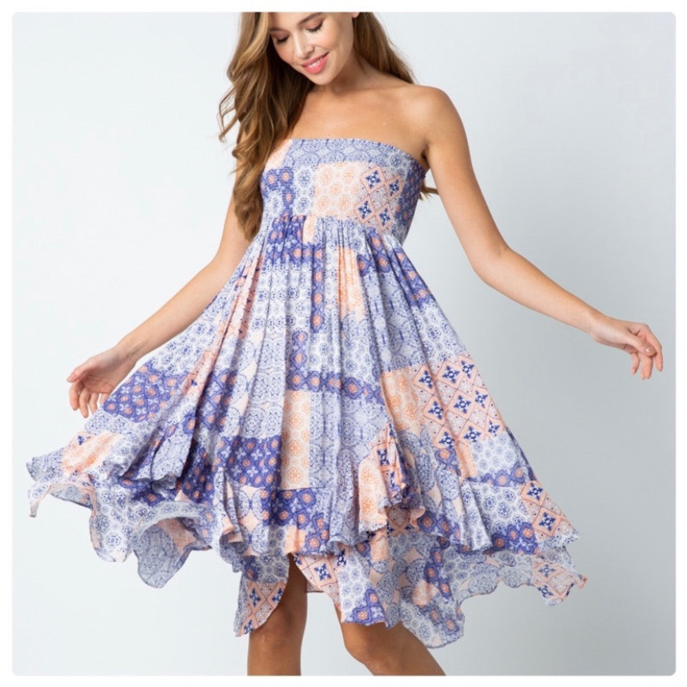 The Kris Bohemian Handkerchief Dress - Picture 7 of 8
